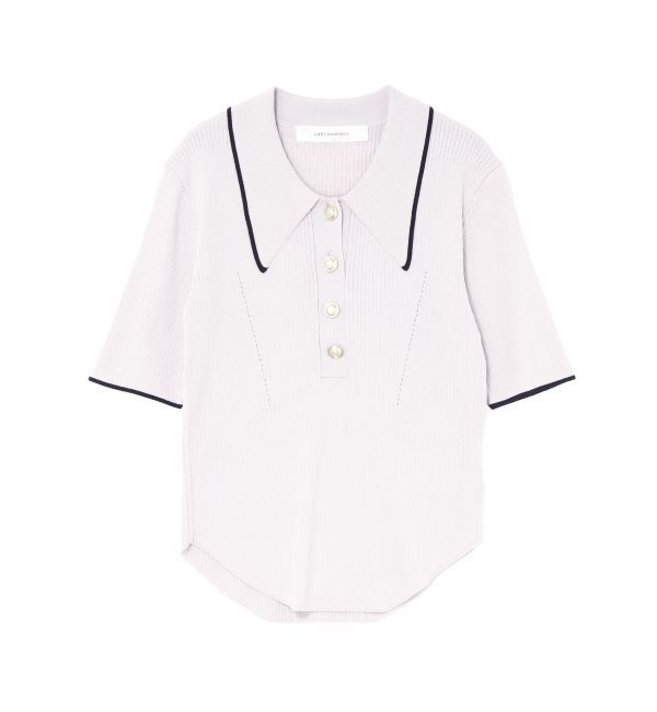 LAGUNAMOON「【WEB限】カラーネックラインニットプルオーバー」|ニット・セーター|