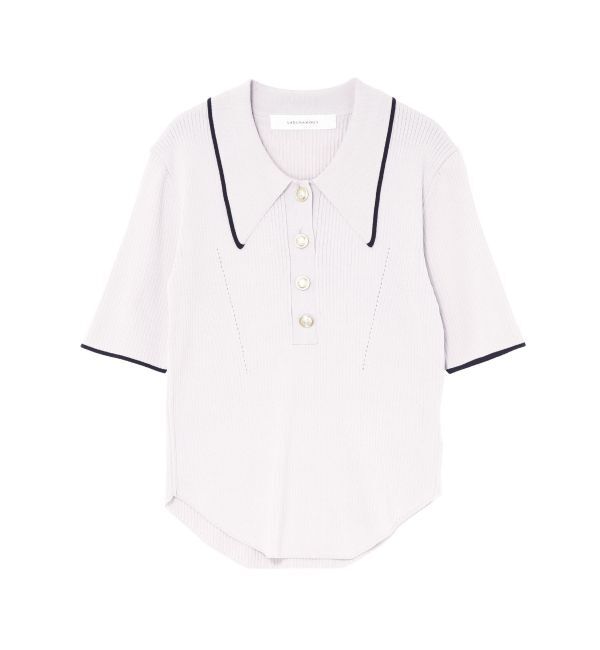 LAGUNAMOON「【WEB限】カラーネックラインニットプルオーバー」|ニット・セーター|