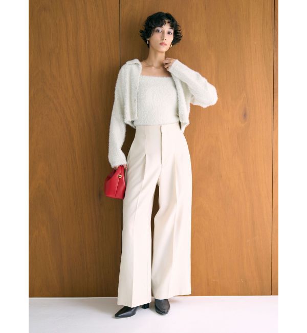 LAGUNAMOON「ウォッシャブルタックワイドパンツ」|その他|