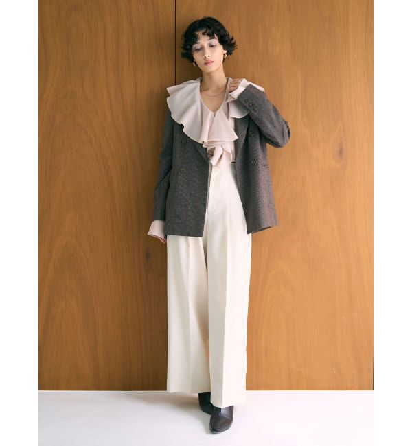 LAGUNAMOON「ウォッシャブルタックワイドパンツ」|その他|