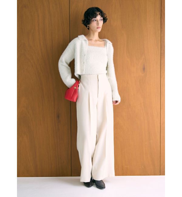 LAGUNAMOON「ウォッシャブルタックワイドパンツ」|その他|