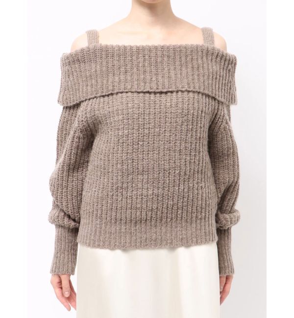 LAGUNAMOON「ウールブレンドオフショルダーニット」|ニット・セーター|