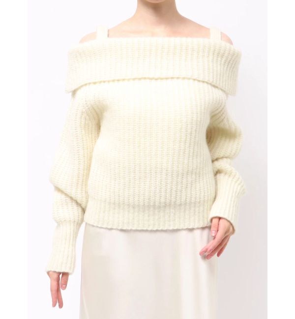 LAGUNAMOON「ウールブレンドオフショルダーニット」|ニット・セーター|