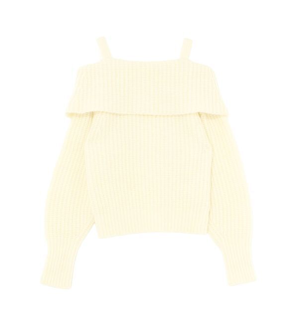 LAGUNAMOON「ウールブレンドオフショルダーニット」|ニット・セーター|