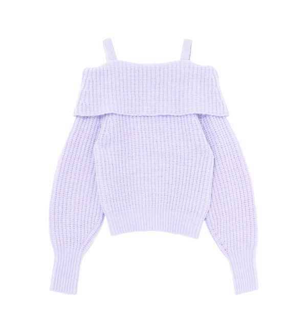 LAGUNAMOON「ウールブレンドオフショルダーニット」|ニット・セーター|