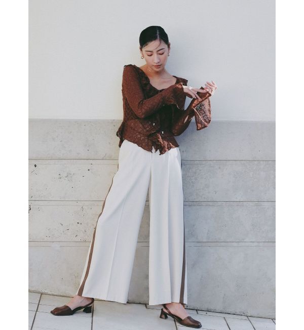 LAGUNAMOON「フロントジップラインパンツ」|その他|