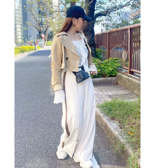 LAGUNAMOON「フロントジップラインパンツ」|その他|