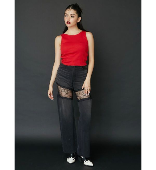 EVRIS「ギャザーリボンタンクトップ」|タンクトップ|