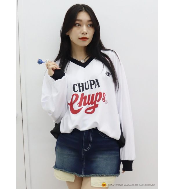 EVRIS「【EVRIS&times;Chupa Chups】ユニホームトップス」|Tシャツ・カットソー|ホワイト