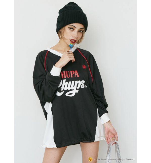 EVRIS「【EVRIS&times;Chupa Chups】ユニホームトップス」|Tシャツ・カットソー|ブラック