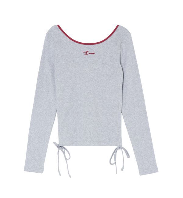 EVRIS「サイドドロストワンポイントショートトップス」|Tシャツ・カットソー|