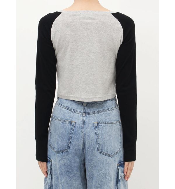 EVRIS「ローズグラフィックガーターデザイントップス」|Tシャツ・カットソー|