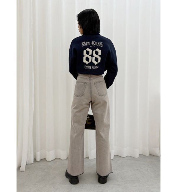 EVRIS「ナンバリングハーフZIPスウェットトップス」|スウェット・ジャージ|