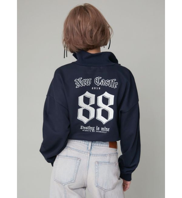 EVRIS「ナンバリングハーフZIPスウェットトップス」|スウェット・ジャージ|