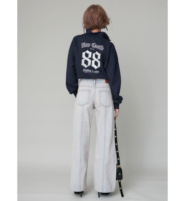 EVRIS「ナンバリングハーフZIPスウェットトップス」|スウェット・ジャージ|