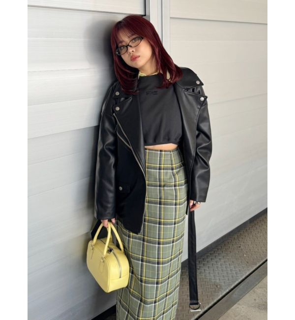 EVRIS「ワンポイントピグメントショートスウェット」|スウェット・ジャージ|