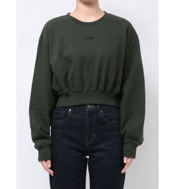 EVRIS「ワンポイントピグメントショートスウェット」|スウェット・ジャージ|