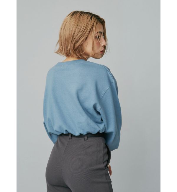 EVRIS「ワンポイントピグメントショートスウェット」|スウェット・ジャージ|