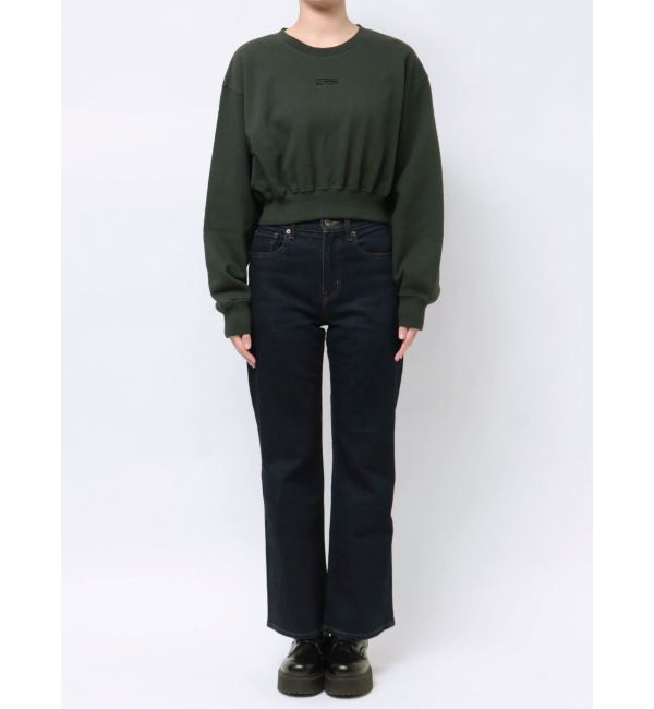 EVRIS「ワンポイントピグメントショートスウェット」|スウェット・ジャージ|