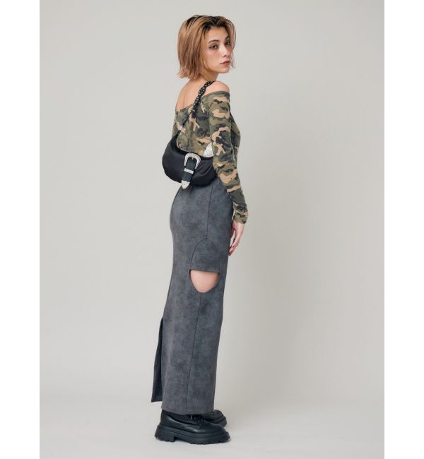 EVRIS「カットオフロングスカート」|スカート|