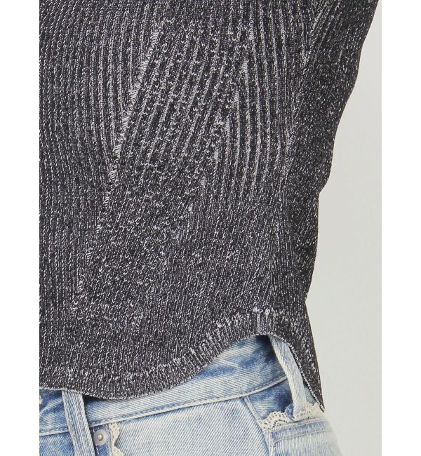 EVRIS「バイカラープレーティングバックオープンニット」|ニット・セーター|