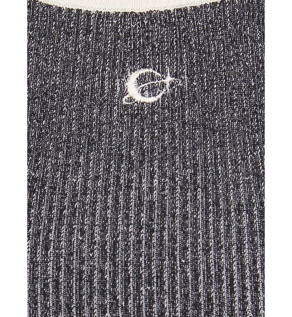 EVRIS「バイカラープレーティングバックオープンニット」|ニット・セーター|