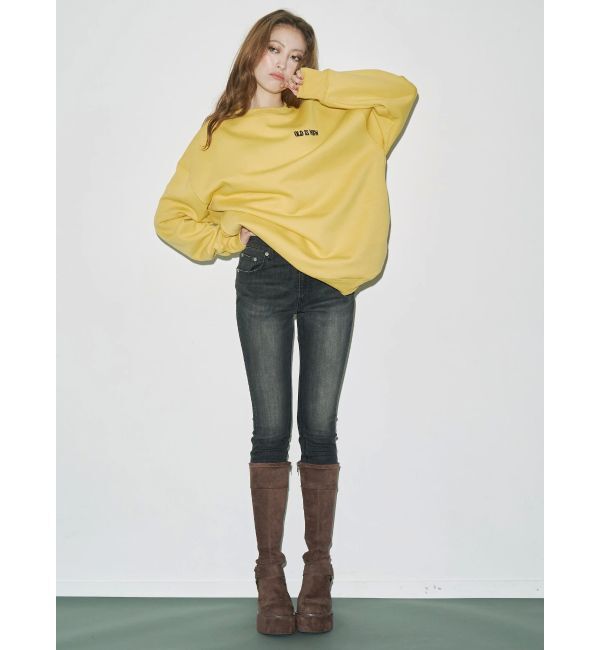 EVRIS「スタッズストレッチミドルブーツ」|ロングブーツ|