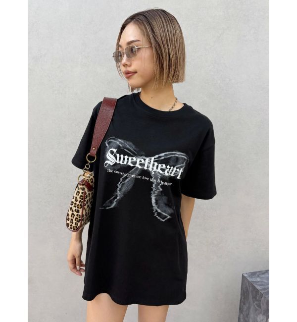 EVRIS「フロントリボングラフィックBIG Tシャツ」|Tシャツ・カットソー|