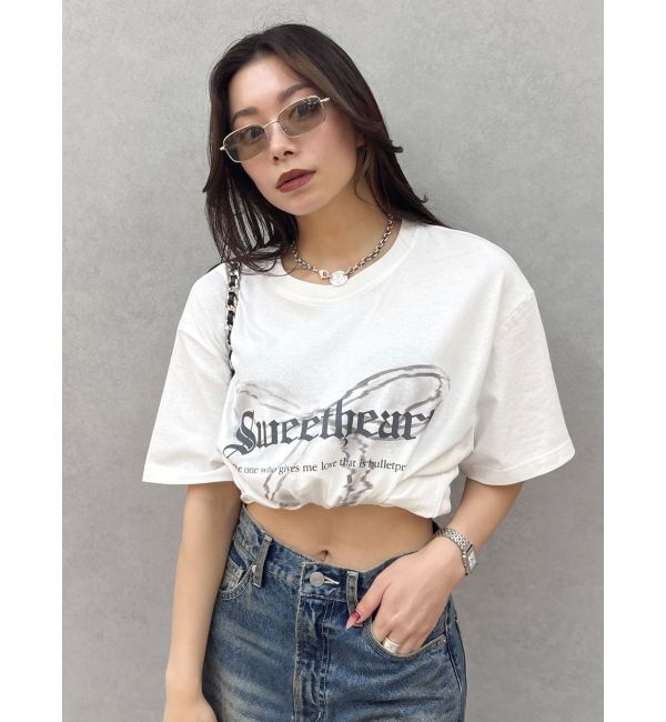 EVRIS「フロントリボングラフィックBIG Tシャツ」|Tシャツ・カットソー|