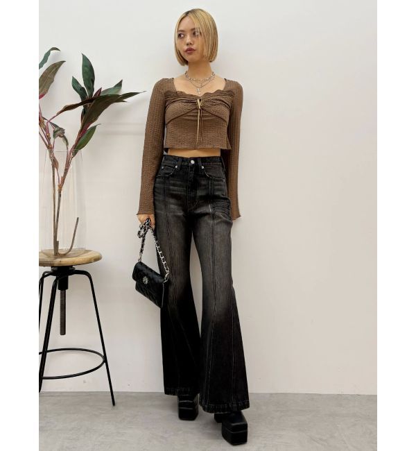 EVRIS「レースドッキングトップス」|Tシャツ・カットソー|