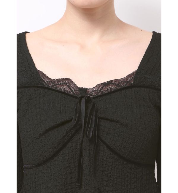 EVRIS「レースドッキングトップス」|Tシャツ・カットソー|