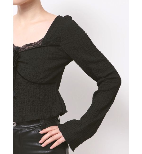 EVRIS「レースドッキングトップス」|Tシャツ・カットソー|