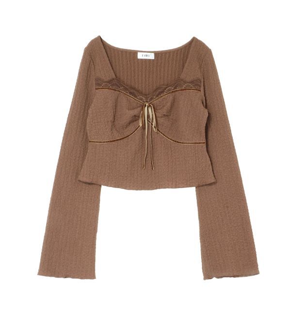 EVRIS「レースドッキングトップス」|Tシャツ・カットソー|