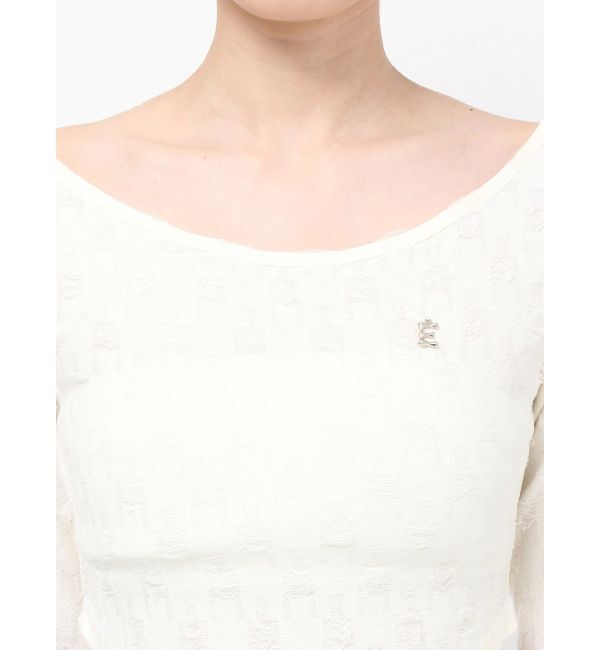 EVRIS「ダメージカットクロップドロンＴ」|Tシャツ・カットソー|