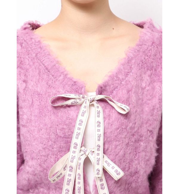 EVRIS「2WAYリボンシャギーニットカーディガン」|カーディガン|