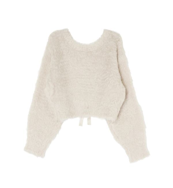 EVRIS「2WAYリボンシャギーニットカーディガン」|カーディガン|