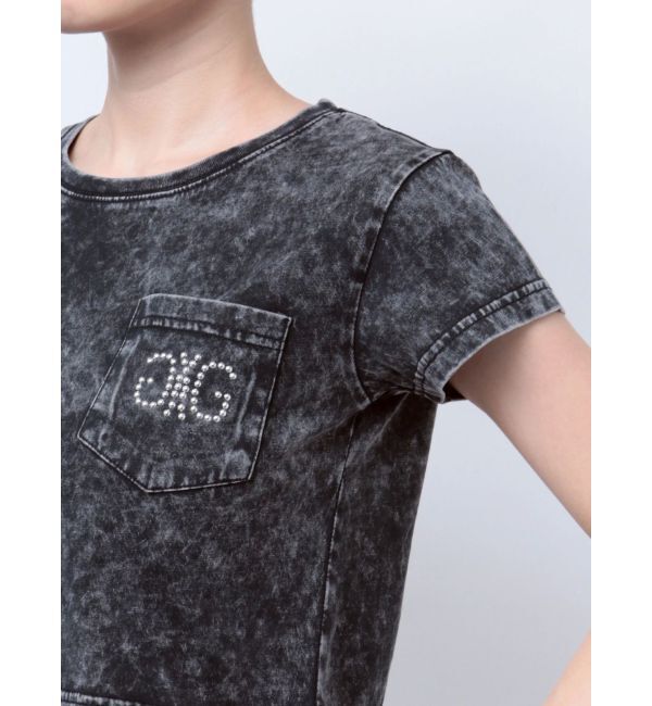 GYDA「Symmetry GYDA STONEポケットショートTシャツ」|Tシャツ・カットソー|