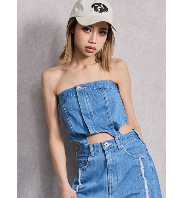 GYDA「SEPARATE デニムオールインワン」|オールインワン|