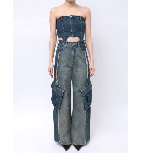 GYDA「SEPARATE デニムオールインワン」|オールインワン|