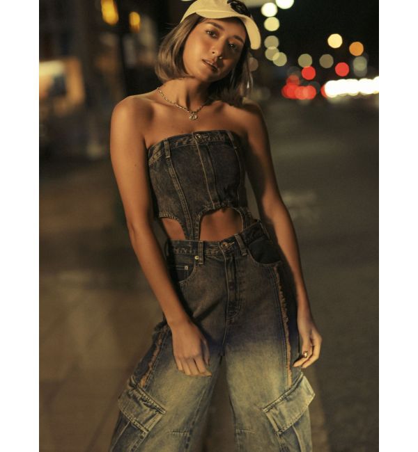 GYDA「SEPARATE デニムオールインワン」|オールインワン|