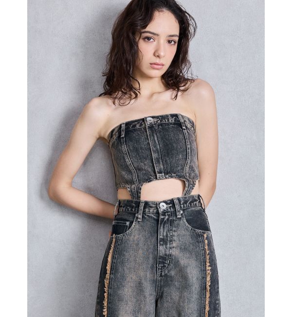 GYDA「SEPARATE デニムオールインワン」|オールインワン|