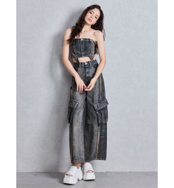 GYDA「SEPARATE デニムオールインワン」|オールインワン|