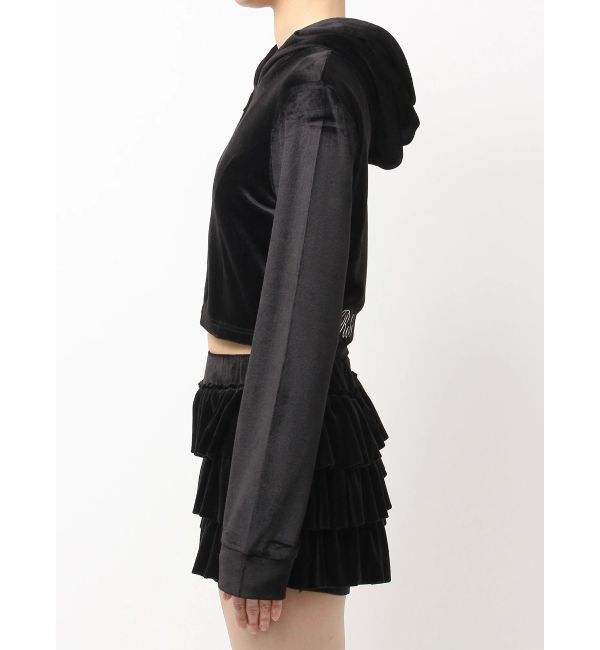 GYDA「Robertson Blvd Velour ショートパーカー」|パーカー|