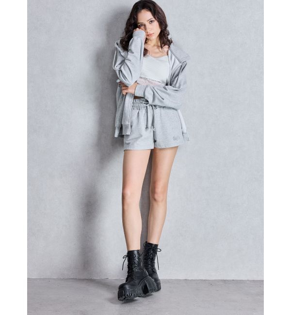 GYDA「NEW BACK GYDAラインストーンラメパーカー」|パーカー|