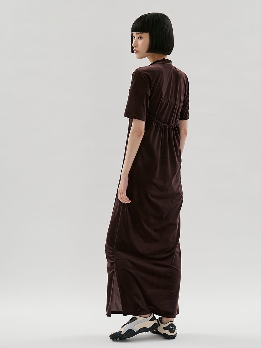 emmi atelier「ベロアTシャツ&times;ホルターネックワンピースセット」|ワンピース|