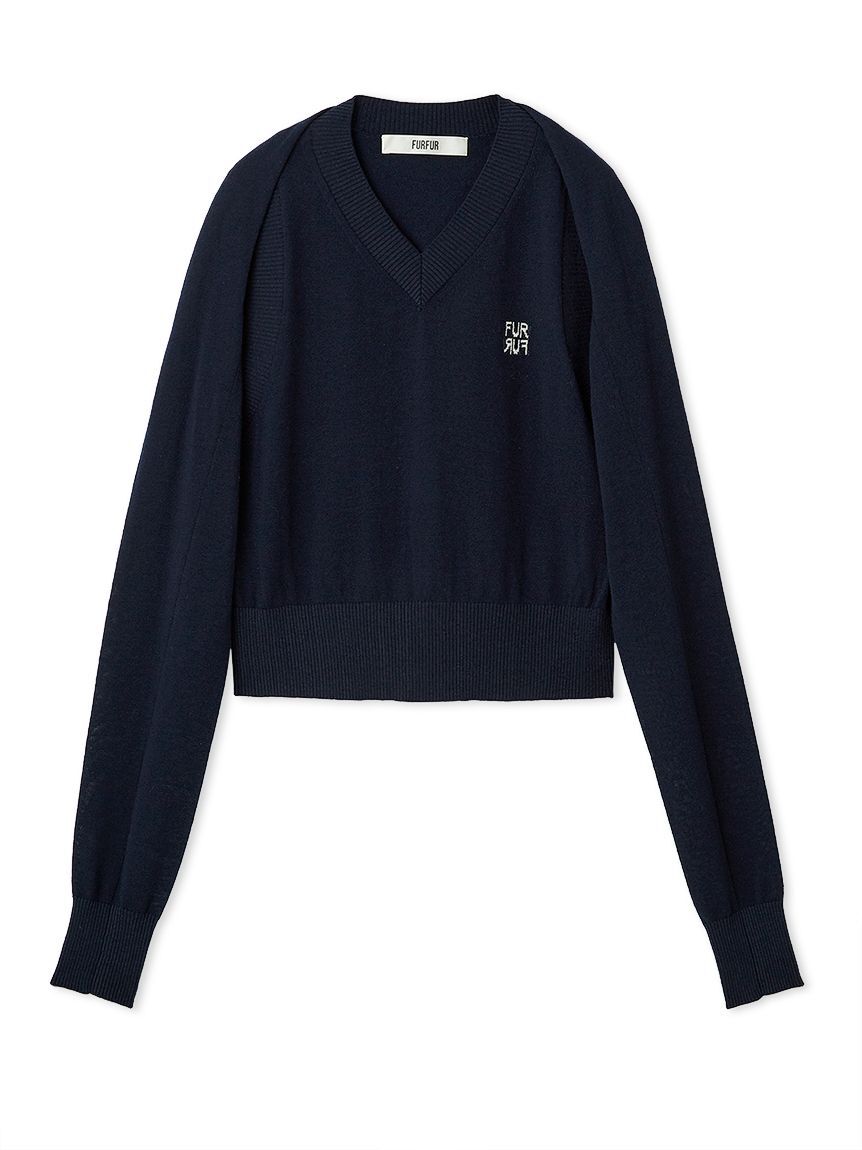 FURFUR「ボレロレイヤーベストセット」|ダウンベスト・ベスト|NVY