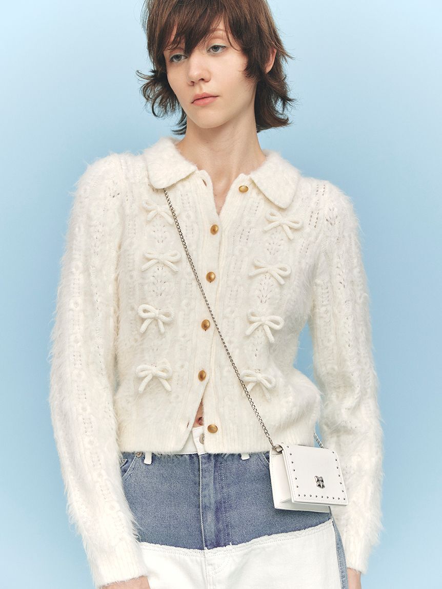 FURFUR「【限定カラー】リボンカシメミニウォレットショルダー」|財布|