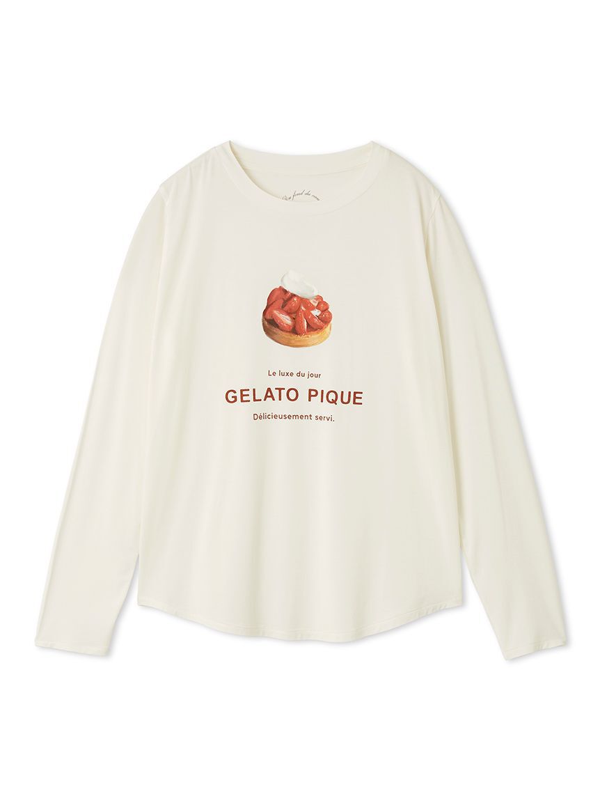 gelato pique「スイーツワンポイントロンT」|ルームウェア|RED