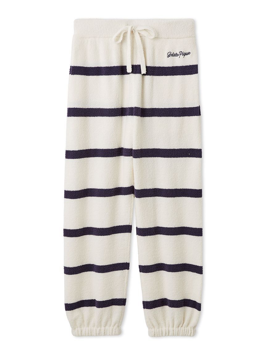 gelato pique「【UNISEX】エアリーモコボーダーロングパンツ」|ルームウェア|