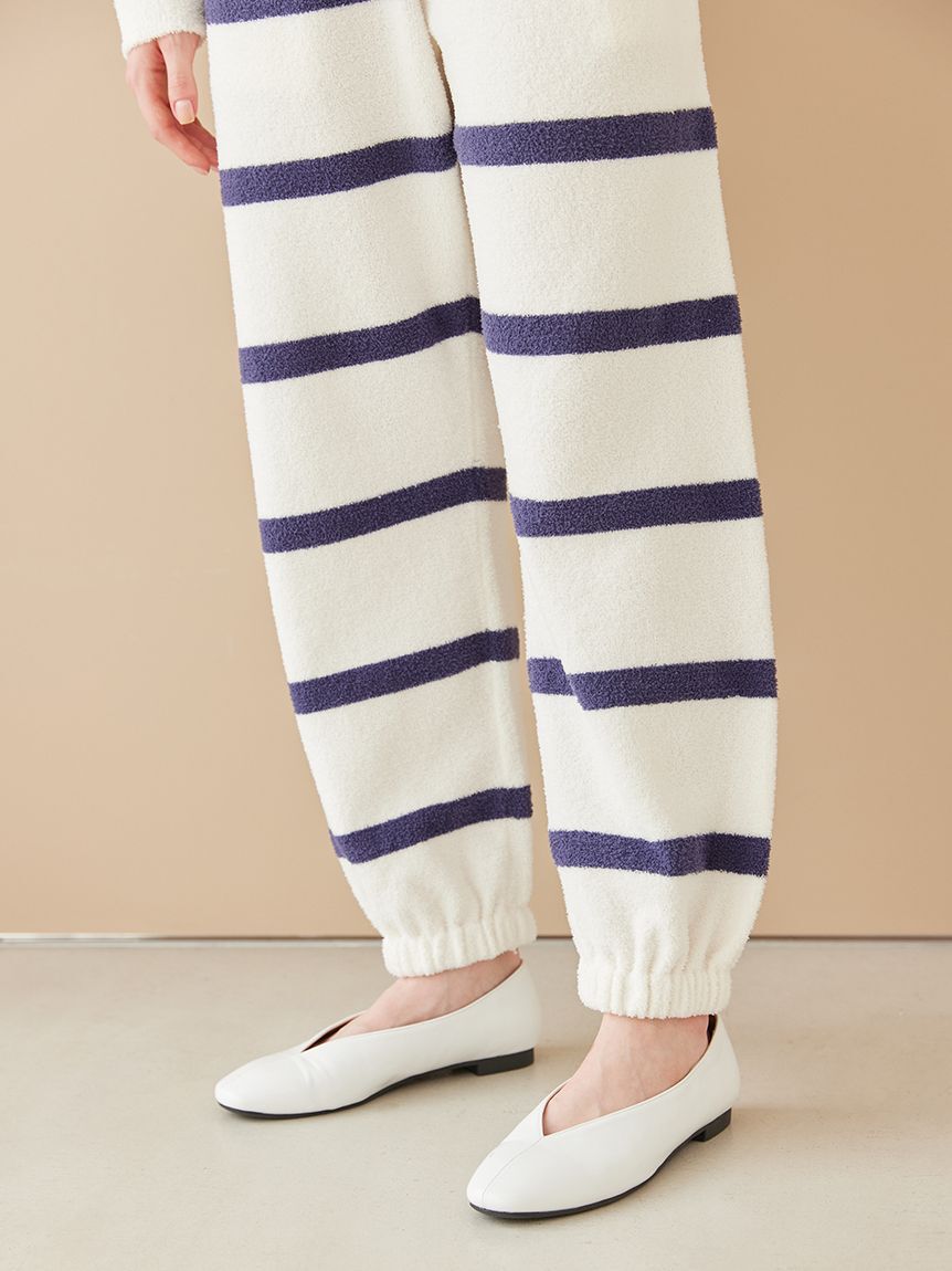 gelato pique「【UNISEX】エアリーモコボーダーロングパンツ」|ルームウェア|